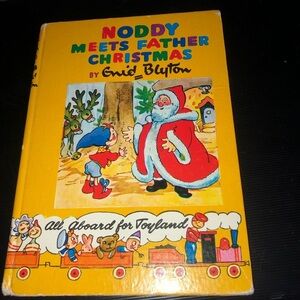 Noddy Meets Father Christmas Book - Yellow Cover